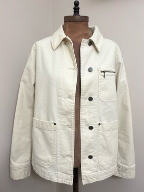 LL Bean Chore Coat Cream Small